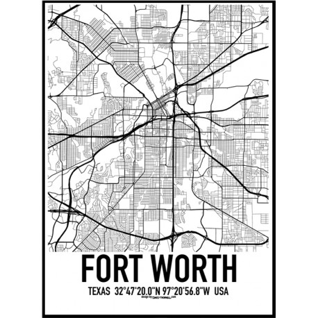 Fort Worth Karta