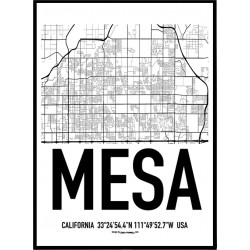 Mesa Karta Poster