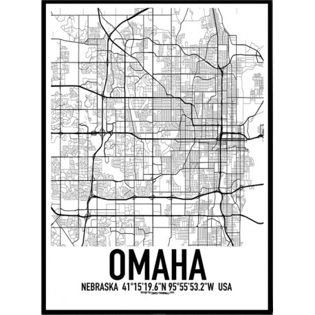 Omaha Karta Poster