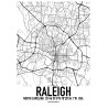 Raleigh Karta Poster