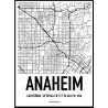 Anaheim Karta Poster