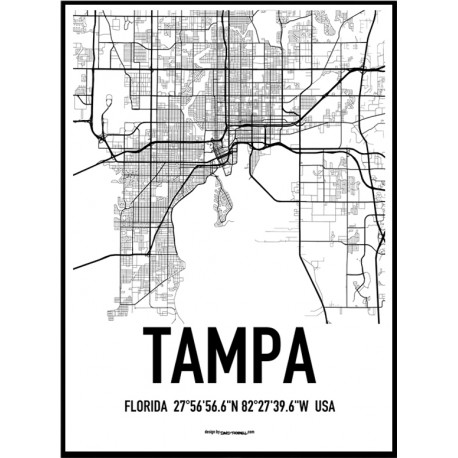 Tampa Karta Poster