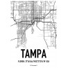 Tampa Karta Poster