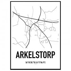 Arkelstorp Karta Poster