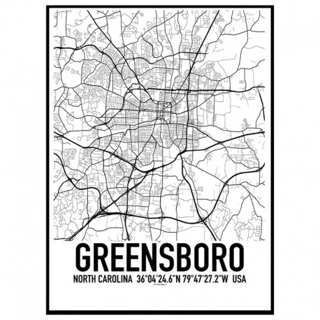 Greensboro Karta 