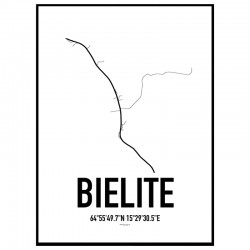 Bielite Karta Poster