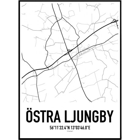 Östra Ljungby Karta 