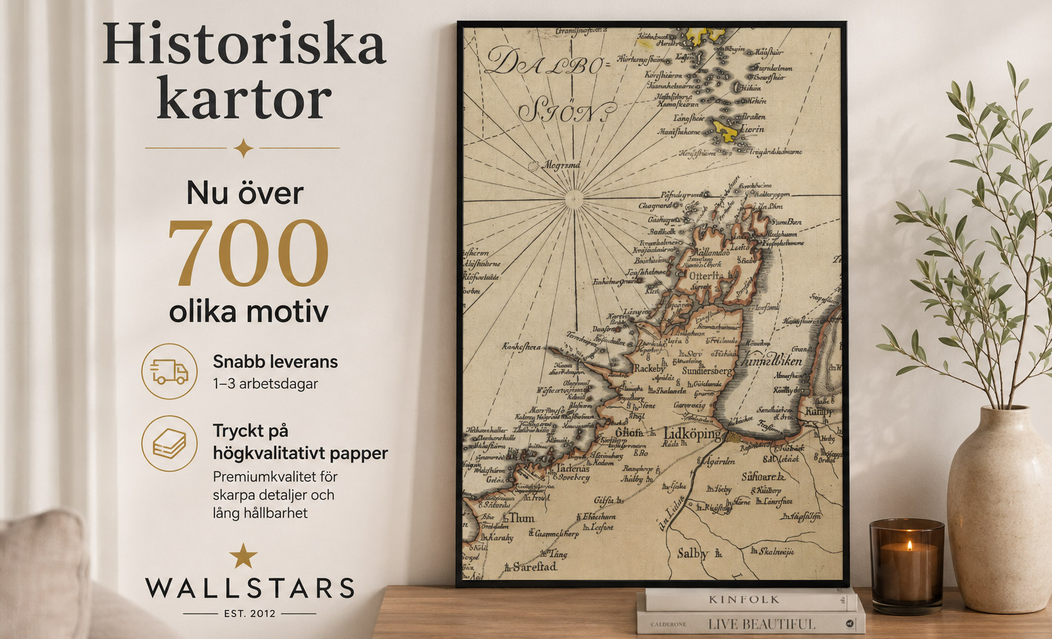 Över 700 svenska historiska kartor!