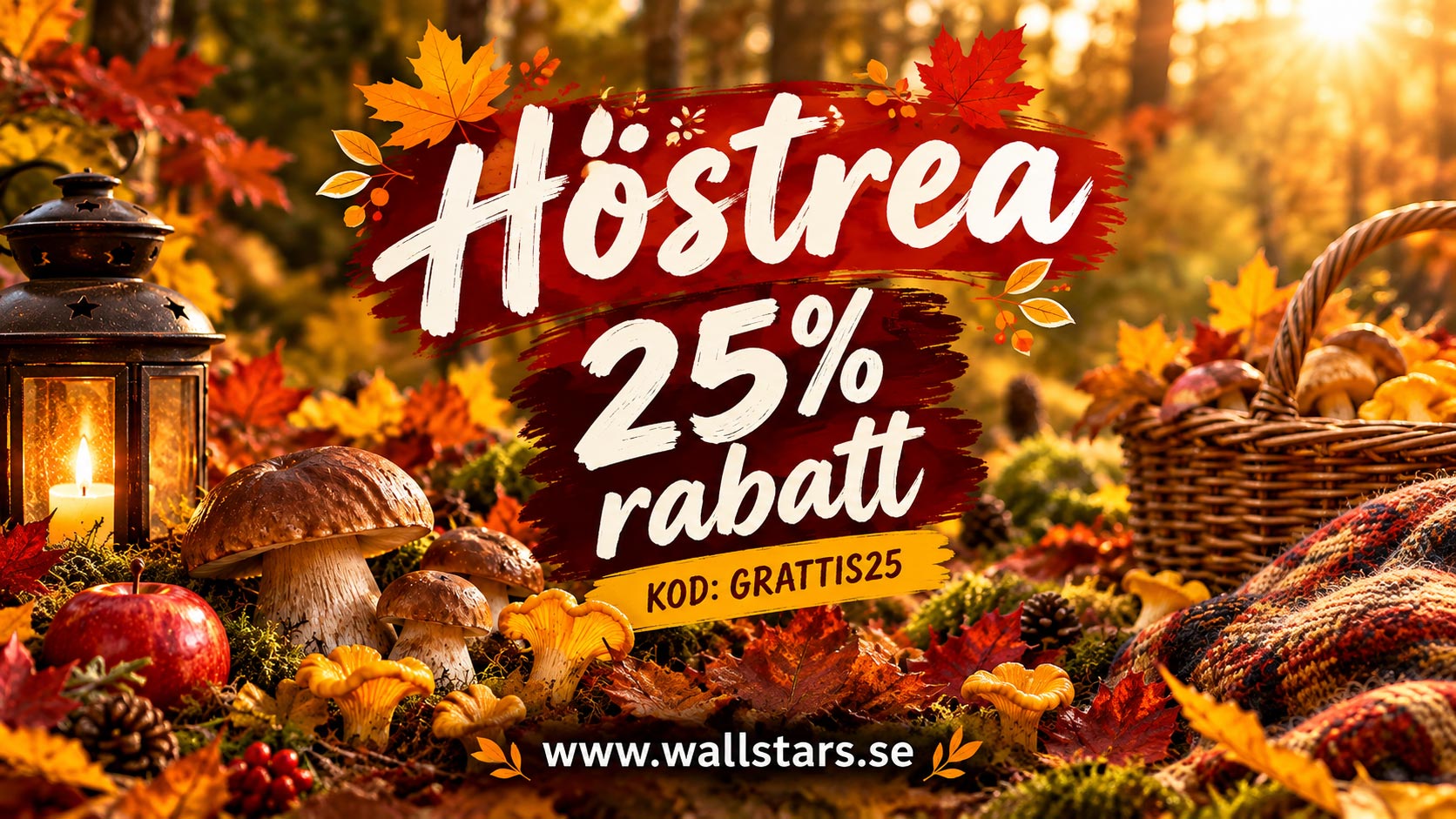 Nu är höstrean här! Få 25 % på allt denna veckan!